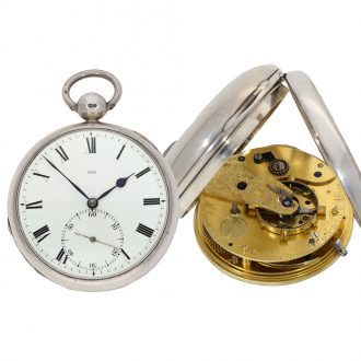 English silver deck chronometer with original box Circa 1829