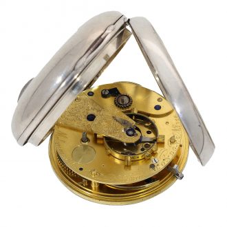 English silver deck chronometer with original box Circa 1829