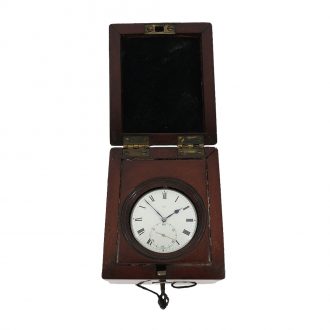 English silver deck chronometer with original box Circa 1829