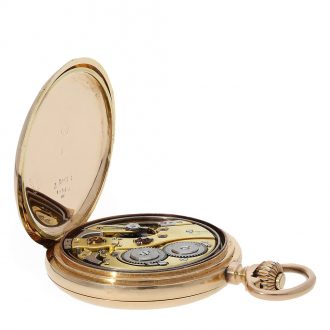 Swiss 14K gold minute repeating pocket watch Circa 1890