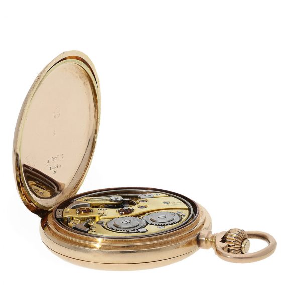 Swiss 14K gold minute repeating pocket watch Circa 1890 Swiss 14K gold minute repeating pocket watch Circa 1890