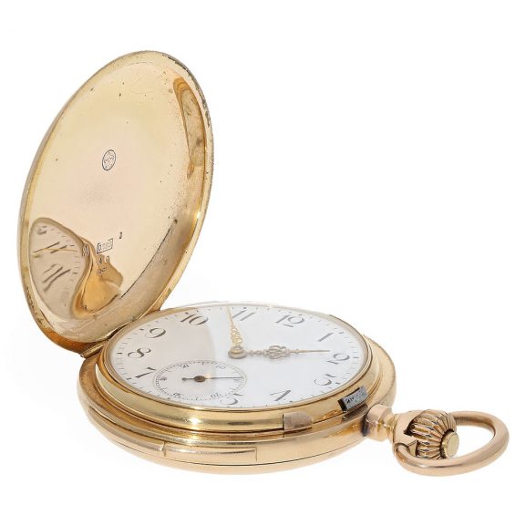 Swiss 14K gold minute repeating pocket watch Circa 1890 Swiss 14K gold minute repeating pocket watch Circa 1890