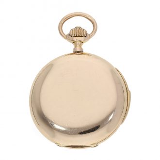 Swiss 14K gold minute repeating pocket watch Circa 1890