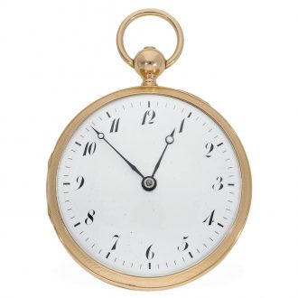 Swiss 18 Carat pink gold early Grande & Petite Sonnerie Circa 1820