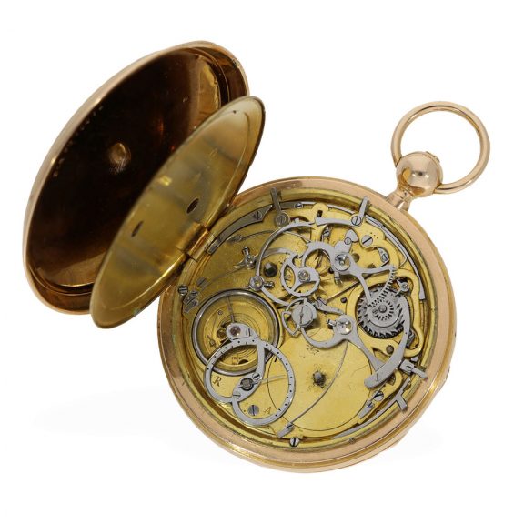 Swiss 18 Carat pink gold early Grande & Petite Sonnerie Circa 1820 Swiss 18 Carat pink gold early Grande & Petite Sonnerie Circa 1820