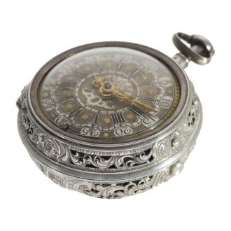 German silver large museum quality Friedberg pocket watch Circa 1730