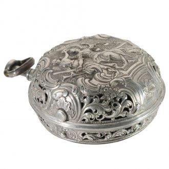 German silver large museum quality Friedberg pocket watch Circa 1730
