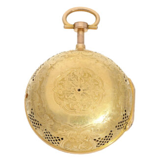 Splendid French gold repeating a toc verge watch Circa 1740