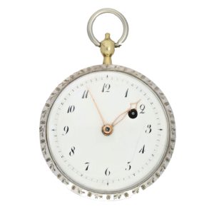 French verge watch with hidden Napoleon portrait Circa 1807