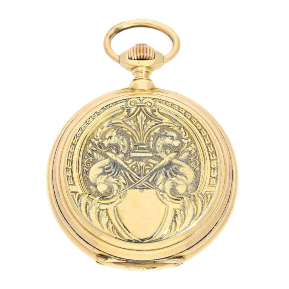 Swiss gold, escutcheon Renaissancemotive Circa 1870 Swiss gold, escutcheon Renaissancemotive Circa 1870