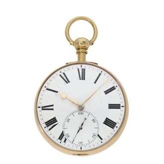 English 18 Carat gold pair cased pocket chronometer Circa 1805