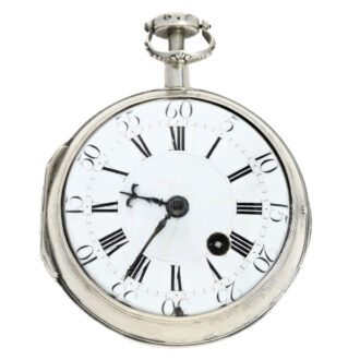 Swiss silver quarter repeating verge watch Circa 1720