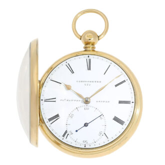 English gold open faced chronometer watch Circa 1800