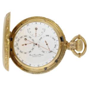Rare Swiss 18 carat gold astronomical pocket watch Circa 1875