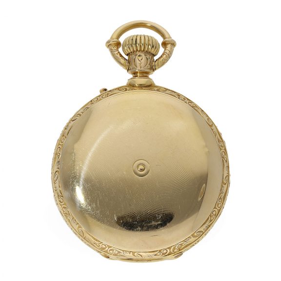 Swiss 18 Carat gold astronomical pocket watch with two dials Circa 1875 Swiss 18 Carat gold astronomical pocket watch with two dials Circa 1875