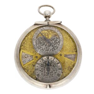 German silver astronomical pocket and coach watch Circa 1670