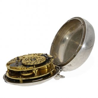 German silver astronomical pocket watch and coach clock Circa 1670