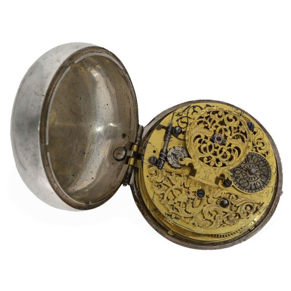 German silver astronomical pocket watch and coach clock Circa 1670 German silver astronomical pocket watch and coach clock Circa 1670
