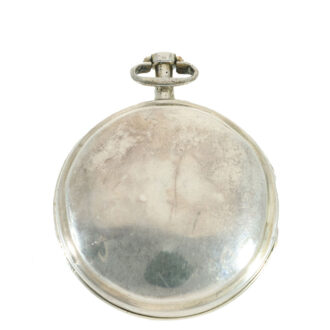 English silver verge watch with hidden erotic scene Circa 1790