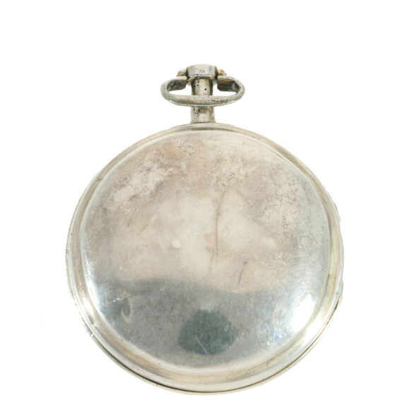 English silver verge watch with hidden erotic scene Circa 1790