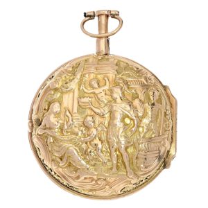 Englisch 1/8 hour repeating repoussé watch Circa 1750