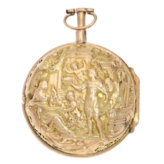 Englisch 1/8 hour repeating repoussé watch Circa 1750
