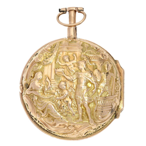 Englisch 1/8 hour repeating repoussé watch Circa 1750