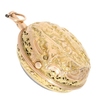 Englisch 1/8 hour repeating repoussé watch Circa 1750
