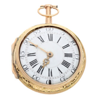 Englisch 1/8 hour repeating repoussé watch Circa 1750