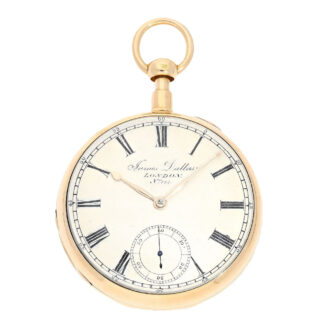 English gold open faced repeater pocket watch Circa 1814