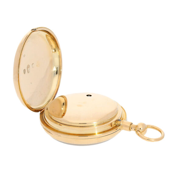 English gold open faced repeater pocket watch Circa 1814 English gold open faced repeater pocket watch Circa 1814