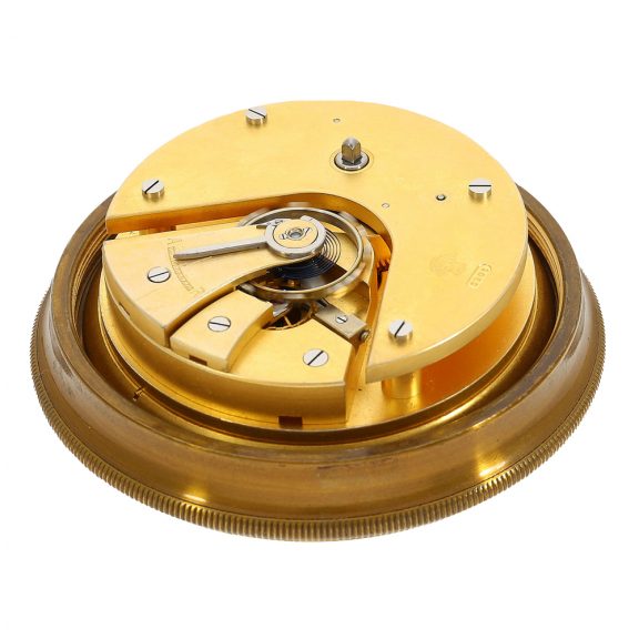Swiss very rare small marine deck chronometer in transport box Circa 1925 Swiss very rare small marine deck chronometer in transport box Circa 1925