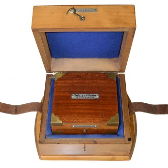Swiss very rare small marine deck chronometer in transport box Circa 1925