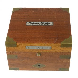 Swiss very rare small marine deck chronometer in transport box Circa 1925