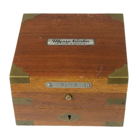 Swiss very rare small marine deck chronometer in transport box Circa 1925 Swiss very rare small marine deck chronometer in transport box Circa 1925