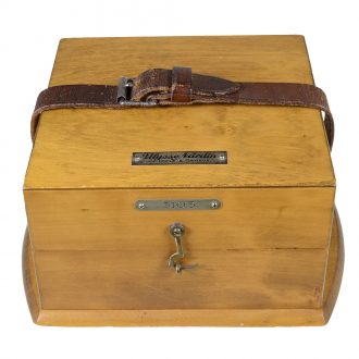 Swiss very rare small marine deck chronometer in transport box Circa 1925