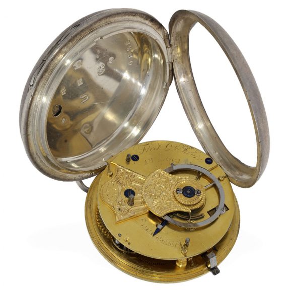 Swiss silver watch with an experimental pirouette lever escapement Circa 1821 Swiss silver watch with an experimental pirouette lever escapement Circa 1821