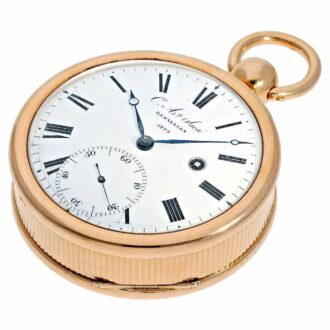 Rare Belgium gold deck chronometer pocket watch Circa 1829
