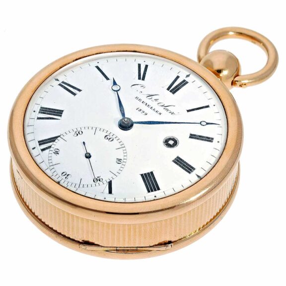 Rare Belgium gold deck chronometer pocket watch Circa 1829 Rare Belgium gold deck chronometer pocket watch Circa 1829