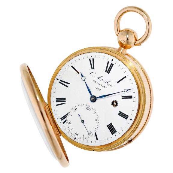 Rare Belgium gold deck chronometer pocket watch Circa 1829 Rare Belgium gold deck chronometer pocket watch Circa 1829