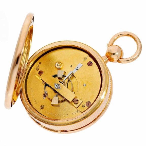 Rare Belgium gold deck chronometer pocket watch Circa 1829 Rare Belgium gold deck chronometer pocket watch Circa 1829
