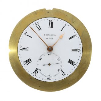 English deck chronometer in original cylindrical brass case Circa 1798