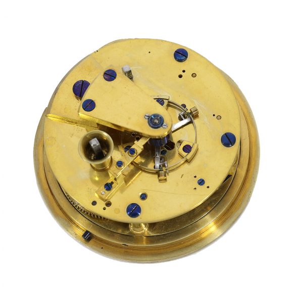 English deck chronometer in original cylindrical brass case Circa 1798 English deck chronometer in original cylindrical brass case Circa 1798