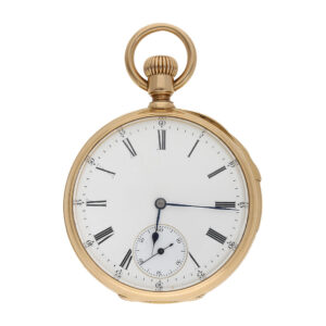 Swiss 18K gold quarter repeating pocket watch Circa 1876