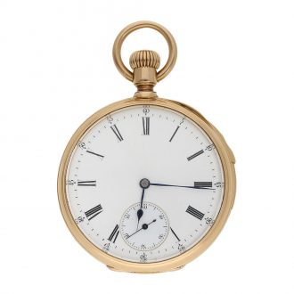 Swiss 18K gold quarter repeating pocket watch Circa 1876