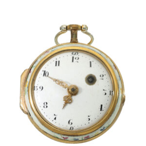 German enamel verge watch “Meissen porcelain” Circa 1780