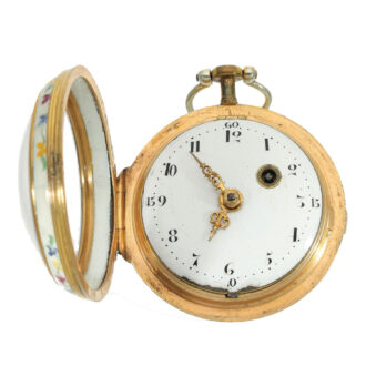 German enamel verge watch “Meissen porcelain” Circa 1780