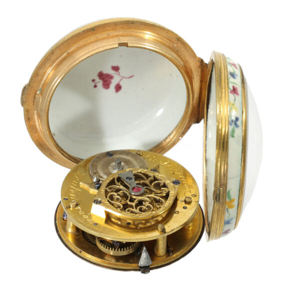 German enamel verge watch “Meissen porcelain” Circa 1780 German enamel verge watch “Meissen porcelain” Circa 1780