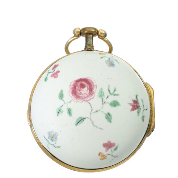German enamel verge watch “Meissen porcelain” Circa 1780 German enamel verge watch “Meissen porcelain” Circa 1780