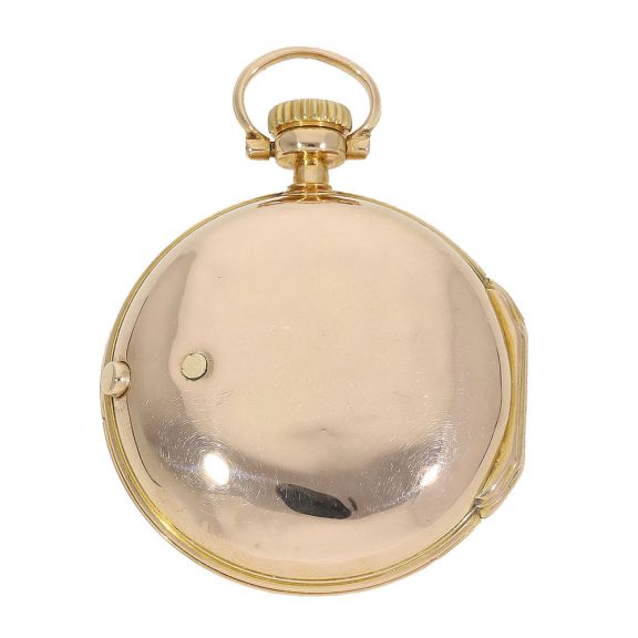 18 Carat gold German Louis XV watch with unique caliber Circa 1847 18 Carat gold German Louis XV watch with unique caliber Circa 1847